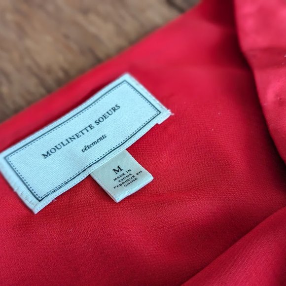 Moulinette Soeurs: Silk flamenco-inspired asymmetrical wrap skirt - Picture 3 of 3